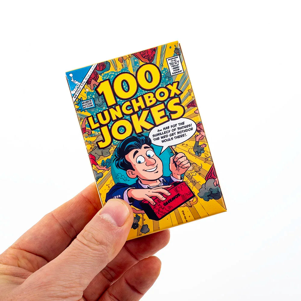Kids Joke Cards 100pcs - Fun Lunchbox Notes With Puns Riddles Conversation Starters For Family Car Rides Road Trip Board Game