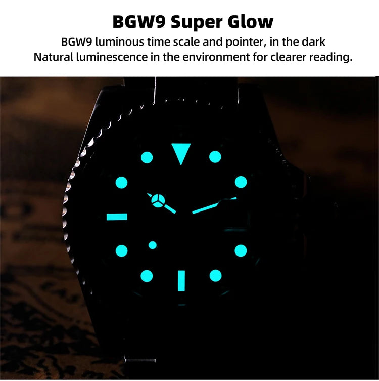 ADDIESDIVE Top Brand Mens Quartz Watches 41mm Stainless Steel Calendar Display Luxury Watch Luminous 200m Dive Casual Wristwatch