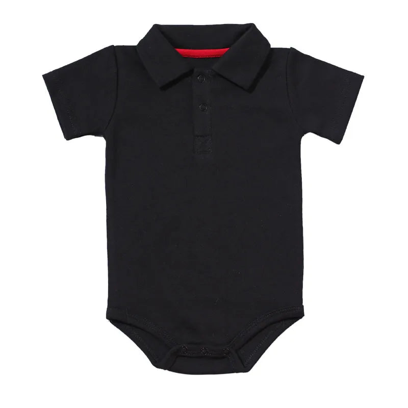 Bodysuit & One Pieces Baby Clothes Summer Short-sleeved Polo Baby Jumpsuit Crawling Clothes Baby Clothes Romper Newborn Clothes