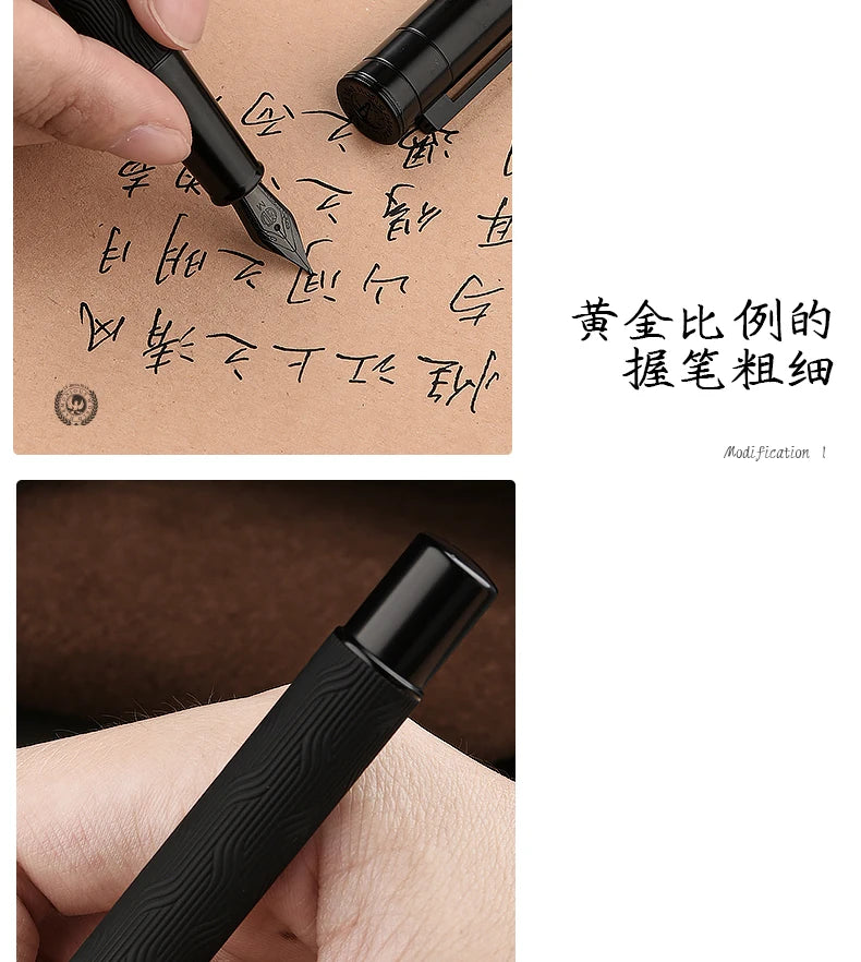 LT Hongdian 1861 Black Forest Pro Fountain Pen Iridium nib Custom engraving student professional