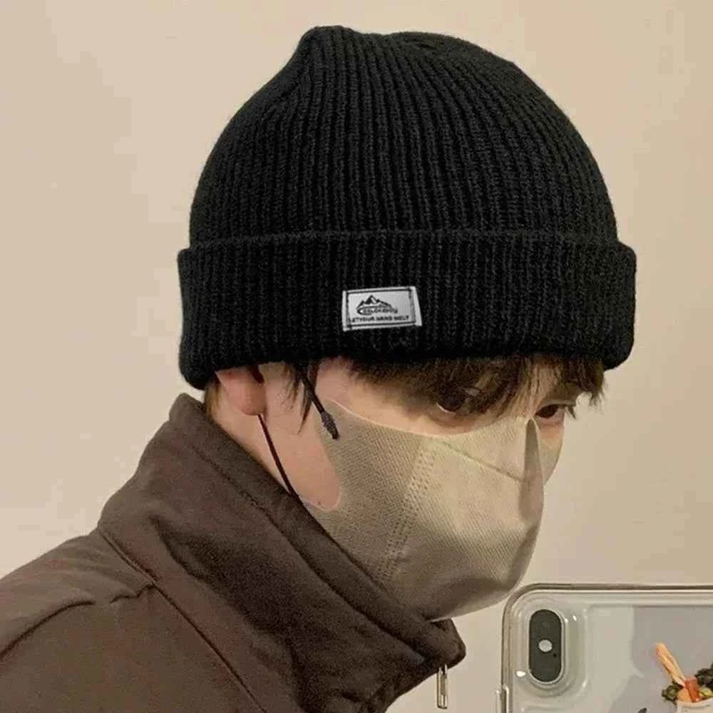 2 in1 Winter Mask Beanies Hats Warm Knitted Balaclava Hats Windproof Solid Full Face Ski Bonnet Tactical Cycling Earmuffs Cap