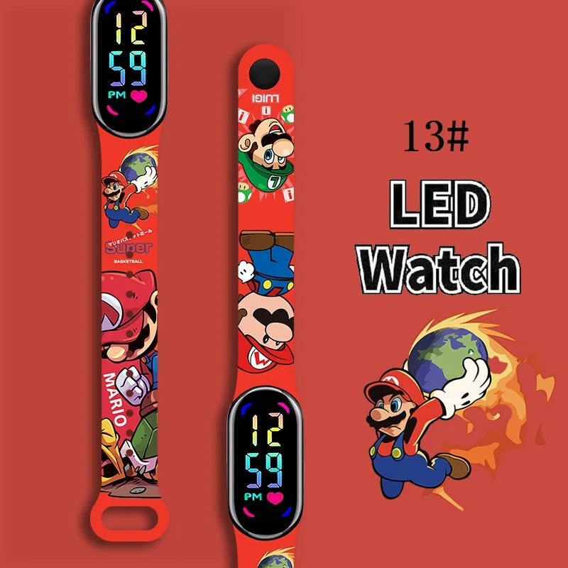Kids LED Watch Touch Control Digital Watch Silicone Strap Waterproof Sport Wristwatch for Boys Girls Children Birthday Gift