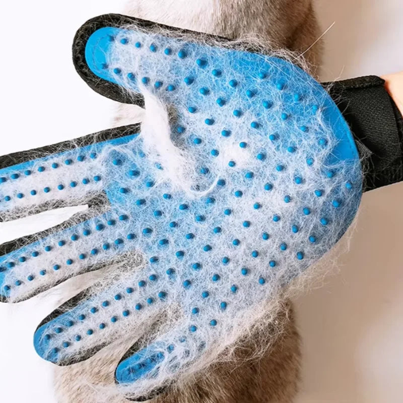 2-in-1 Pet Grooming Brush and Bath Cleaning Glove