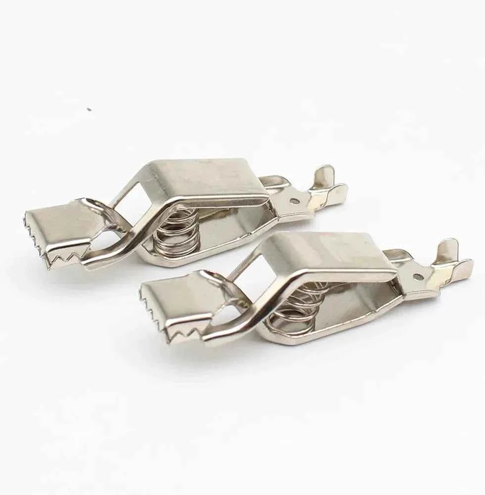 2Pcs Alligator Clip 20A PVC Sheathed Alligator Clamps DIY Test Leads Crocodile Electrical Clips Electrical Tool Parts