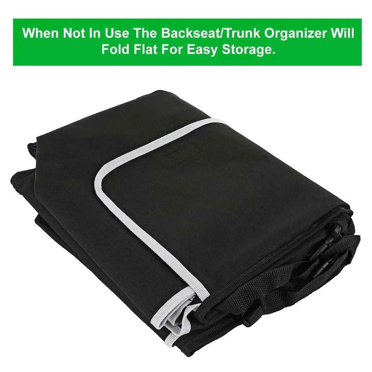 Versatile Oxford Cloth Car Trunk Storage Bag Rear Seat Back Hanging Vehicle Organizer Box for Automobile Interior