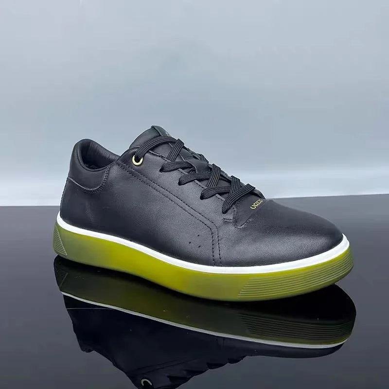 Skateboard Mens Shoes Genuine Leather Sneakers Casual Fashion Outdoor Running Sports Hiking Designer Luxury Mens Shoes