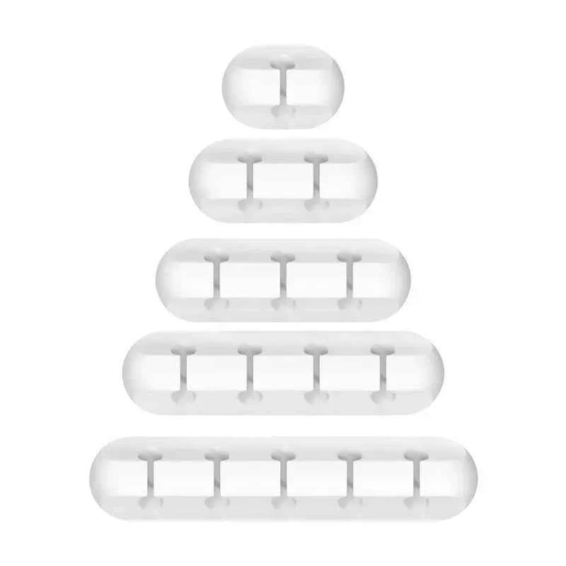 Silicone USB Cable Organizer USB Charging Cable Winder Desktop Tidy Management Clips Cable Holder For Mouse earphone Accessories
