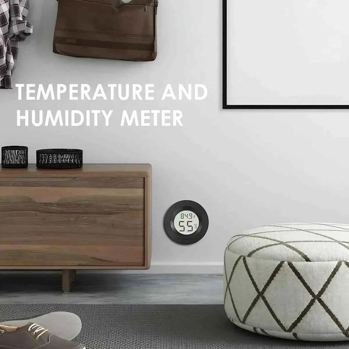 JJYY Mini Home Digital LCD Display Thermometer Hygrometer Indoor High Precision Temperature Sensor