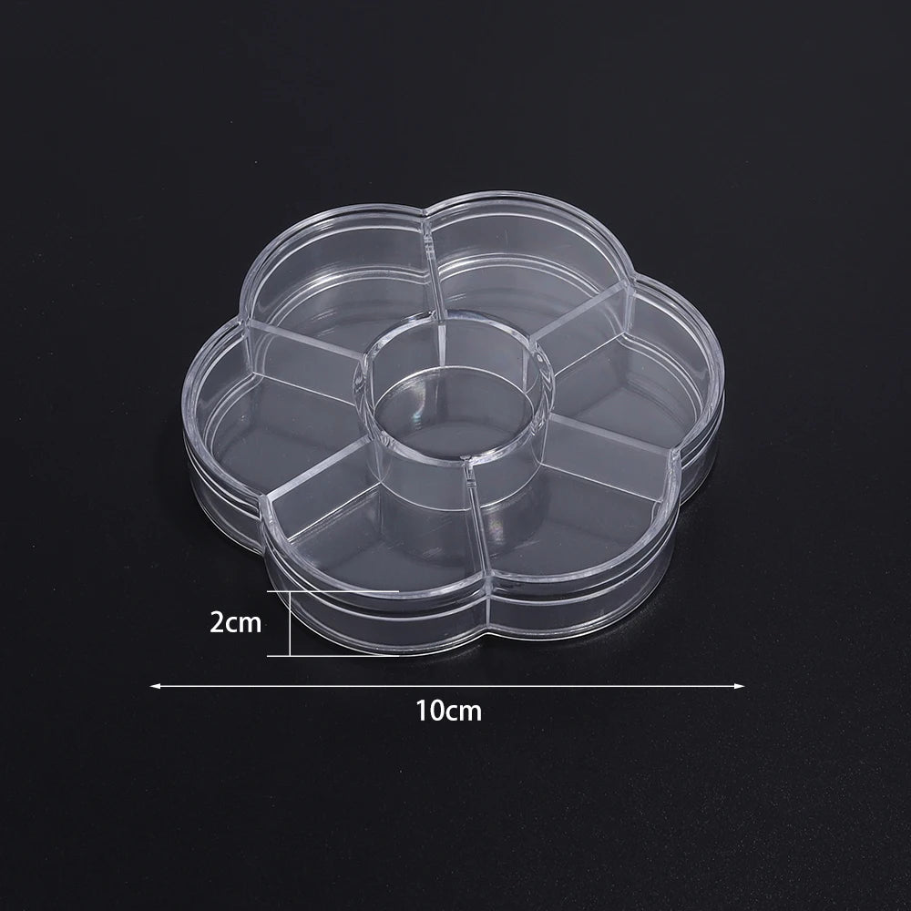1pcs Transparent Plastic Storage Box Multifunctional Jewelry Box For Jewelry Organizer Storage Small Item Supplies Container Box