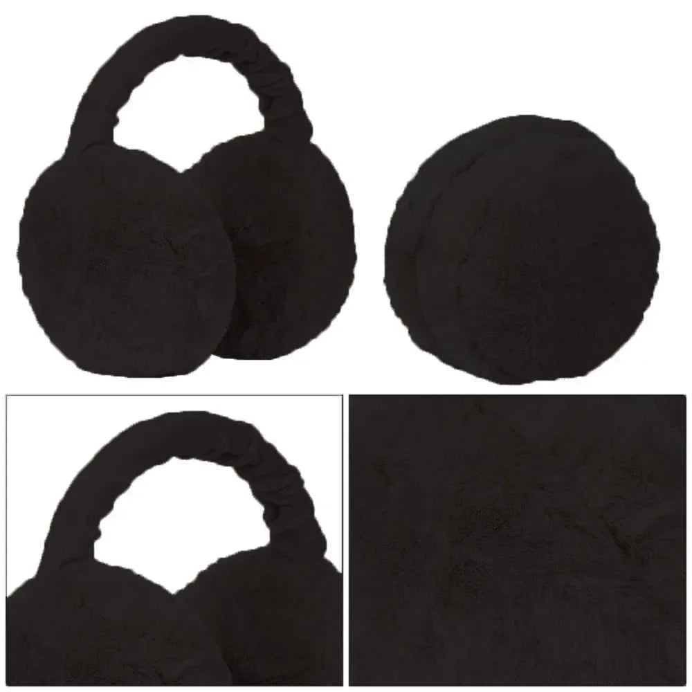 Soft Plush Earmuffs for Men and Women Outdoor Cold Protection Warm Winter Ear Warmers Solid Color Fashion