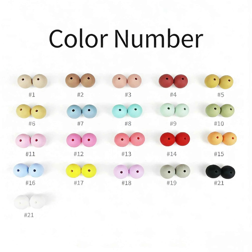 12mm Siilcone Round Beads 100/50/20Pcs For Jewelry Making To Make Bracelets DIY Keychain Necklace Jewelry Accessories BPA Free