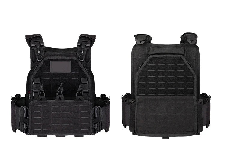 YAKEDA Tactical Vest 6094 Fast detachable light laser cut outdoor hunting black gear carry vest of high quality 1000D nylon