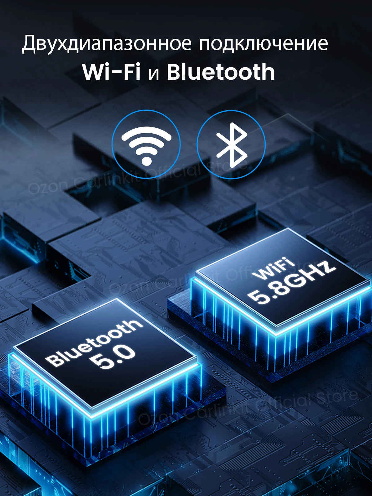 CarlinKit Baidu CarLife Adapter Wired to Wireless CarPlay Android Auto Wireless Auto CarLife to CarPlay 2in1 Auto Connect 5.8GHz