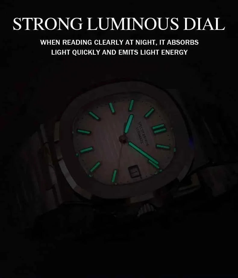 New Arrivals Fashion Men's Watches Luxury Automatic Watch For Men 42MM Stainless Steel Waterproof Rose Gold Sapphire5711 Watch
