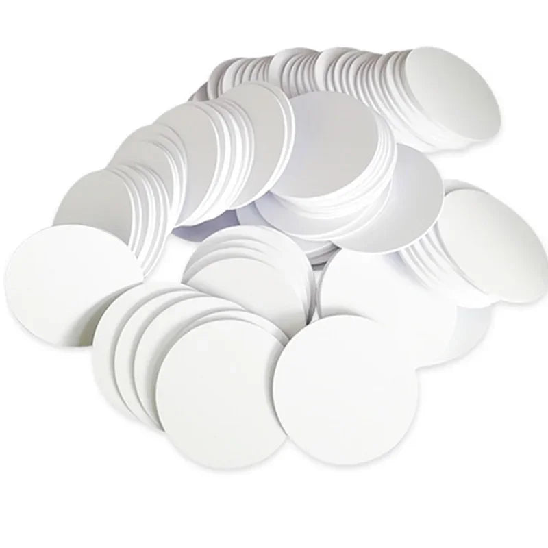 NFC Ntag215 13.56MHz NFC Coin Bonding Card Badge ISO/EC14443A 25mm Waterproof PVC 215 Electronic Tags