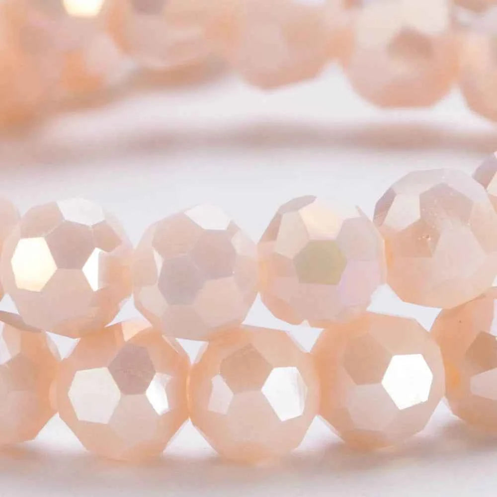 3 4 6 8mm Round Crystal Beads Faceted Colorful Glass Beads Loose Spacer Bead for Jewerly Making Needlework Bracelet Necklace DIY
