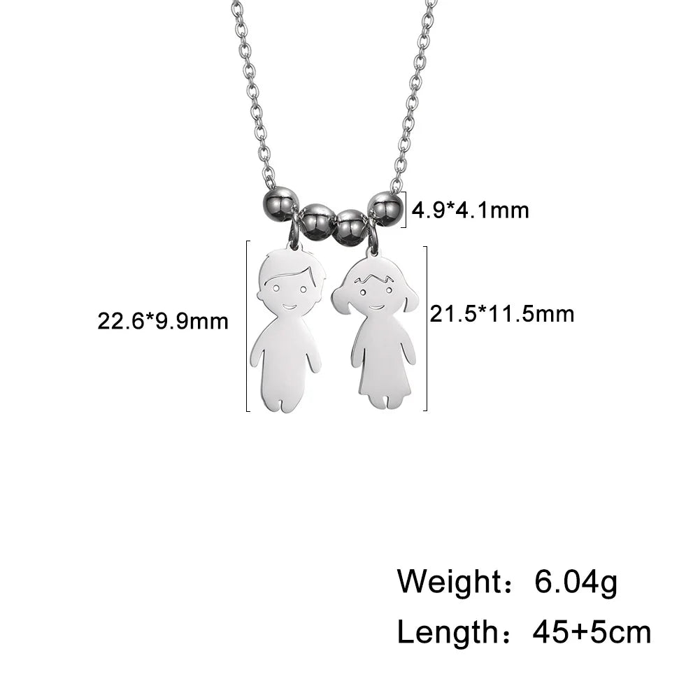 Couple Friend Sister Custom Name Personalized Necklace Gift for Women Men Mother Day Father Family Stainless Steel Jewelry