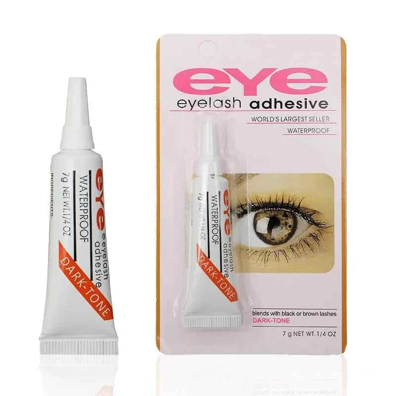 False Eyelash Extension Glue Waterproof Makeup Tools Accessories Eyelash Glue New Strong Lash Glue Adhesive 7g, Black or Clear