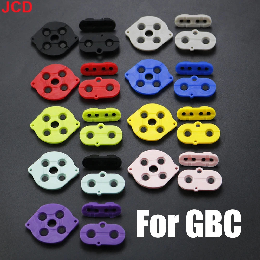 1/2/5/10set Colorful Rubber Conductive Buttons A-B D-Pad For  Game Boy Color GBC Silicone Conductive Start Select Keypad