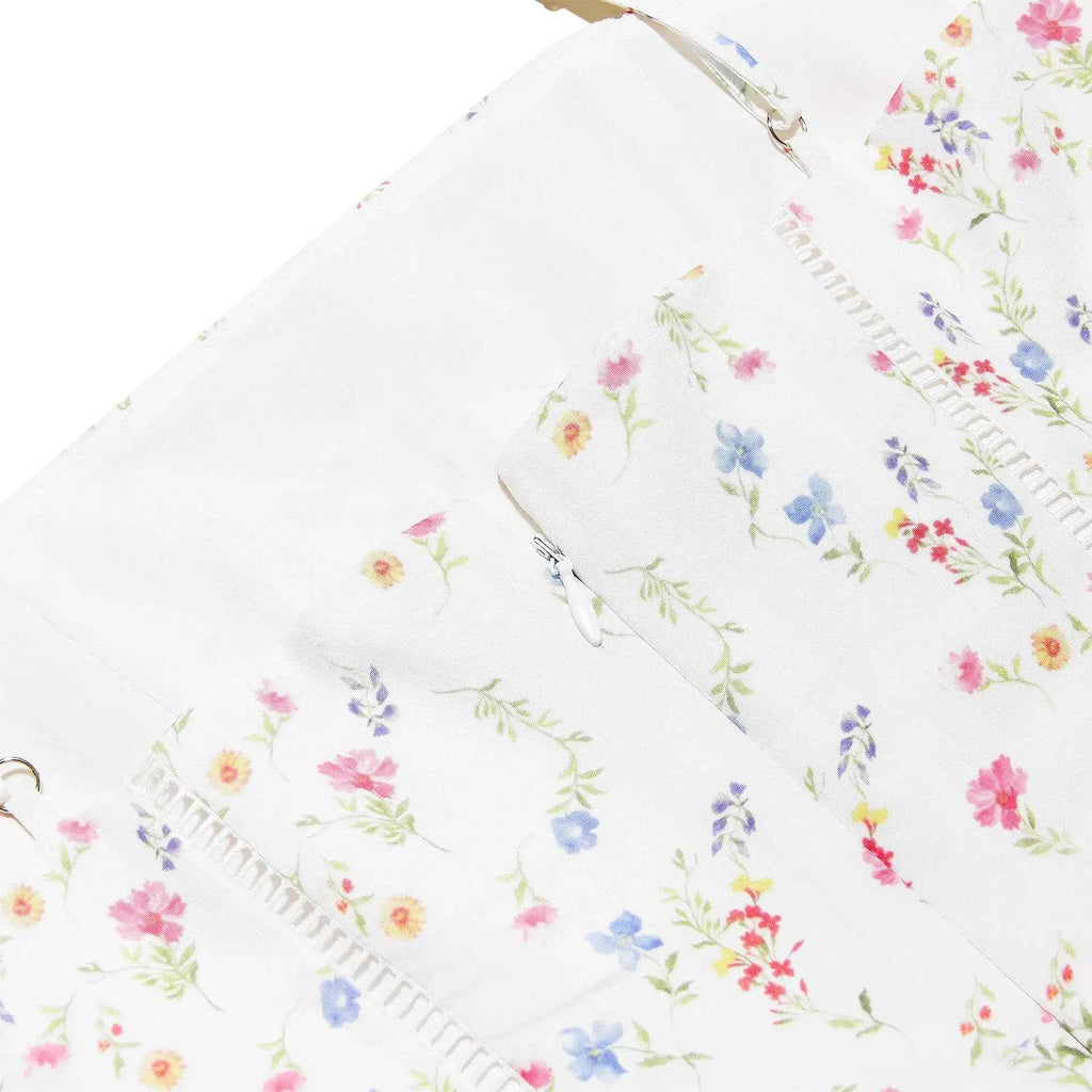 Suninheart Summer Clothes for Women Midi Elegant Dress 2025 New Arrivals White Floral Print Holiday Dress