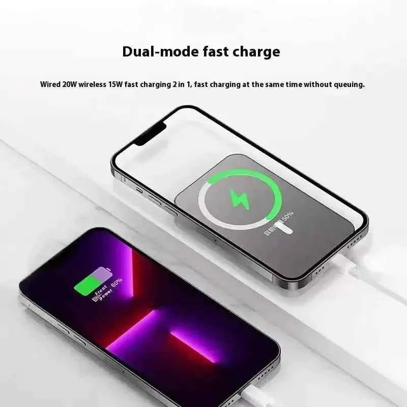 Lenovo Magnetic Power Bank 20000mAh Magnetic Wireless Phone Charger External Battery PowerBanks Fast Charging For iPhone 17