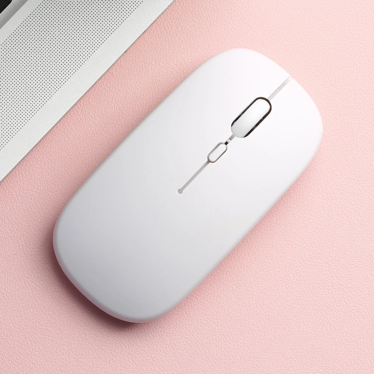 Matte-White Color Wireless Bluetooth Mouse For Laptop, Tablet & Phone