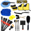 Car Cleaning Tool Set, Including Cleaning Brushes Car Maintenance Tools Essential for Comprehensive Cleaning Car Motorcycle
