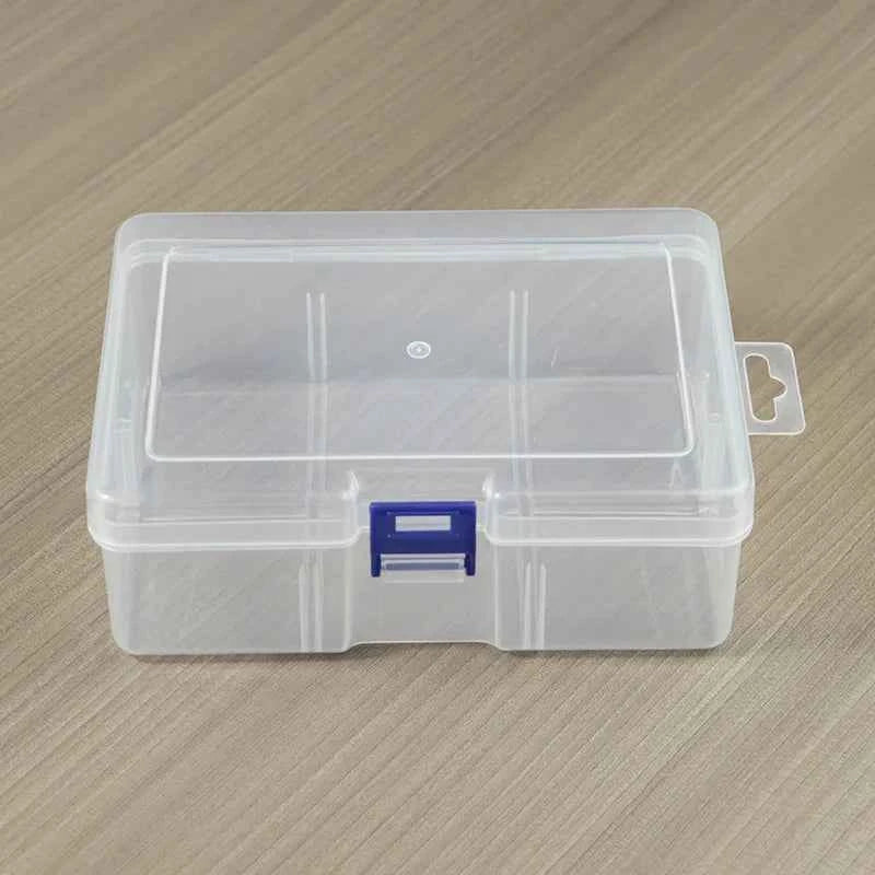 PP Six-section Empty Box with No Insert Plastic Box for Toy Parts Accessories Packaging Desktop Data Cable Storage Box