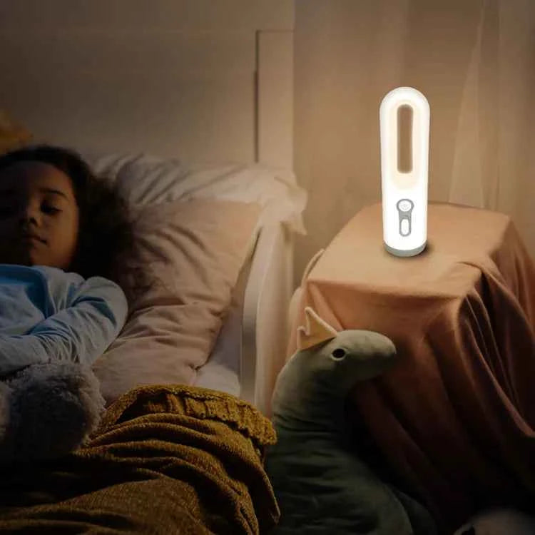 Motion Sensor Night Light Bedroom Bathroom Portable 2 in 1 Flashlight Reading Camping Lighting Baby Feeding Eye Care Bedside Lam