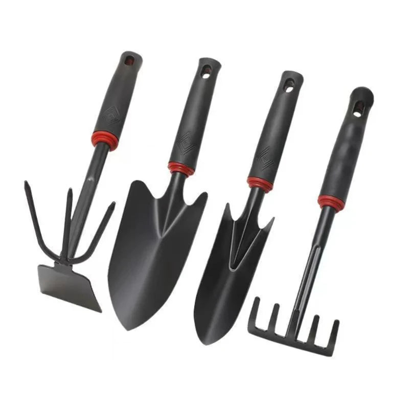 Home Gardening Tools Set. Modern Gardening Tools Set. Light Weight Two-end Hoe Five Teeth Rake Shovel Outdoor