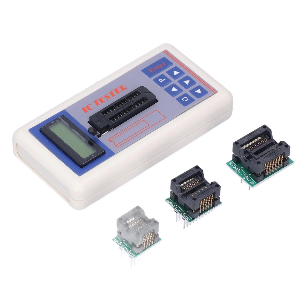 IC Transistor Capacitor Tester  Integrated Circuit Tester Diode Checker Detector with 5V 3.3V AUTO Mode