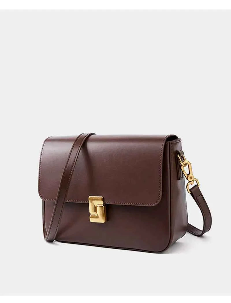 100% Genuine Leather Women's Shoulder Bag High Quality Luxury Designer Crossbody Bags Fashion Cowhide Female Handbags