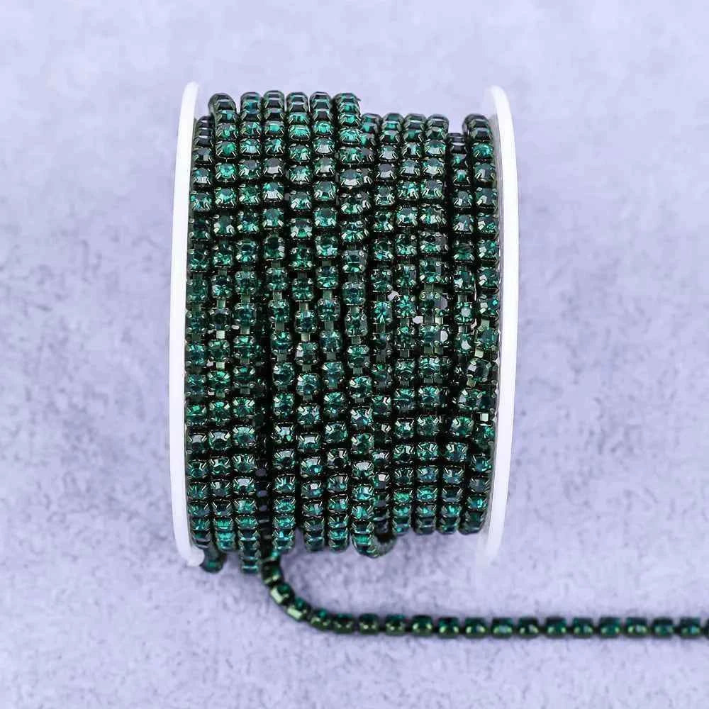 All Color Claw Chain Electrophoresi Rhinestones Trim Stone Gold Diamond Strass Decorative Applique Crystal Trimmings For Dresses
