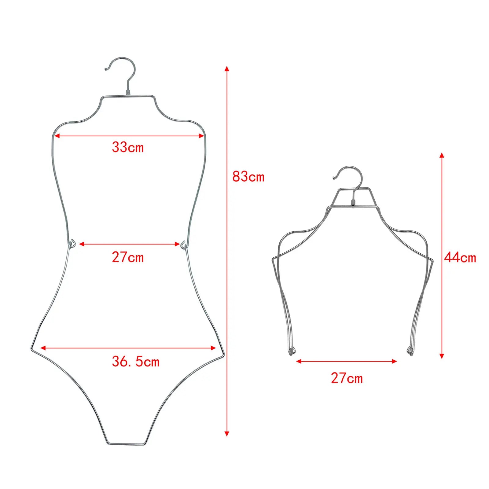 Body Shape Lingerie Hanger Foldable Durable Closet Organizer Swimsuit Hanger for Closet for Stores Boutiques Show Window Bedroom