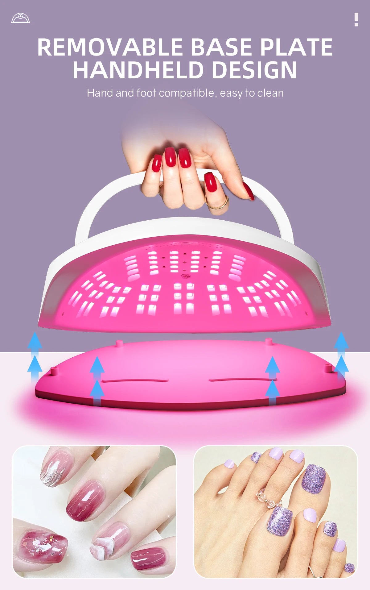 380W UV LED Nail Drying Lamp Professional UV Nail Lamp for Fast Curing Gel 84LEDS Gel Polish Drying Lamp With Lntelligent Sensor