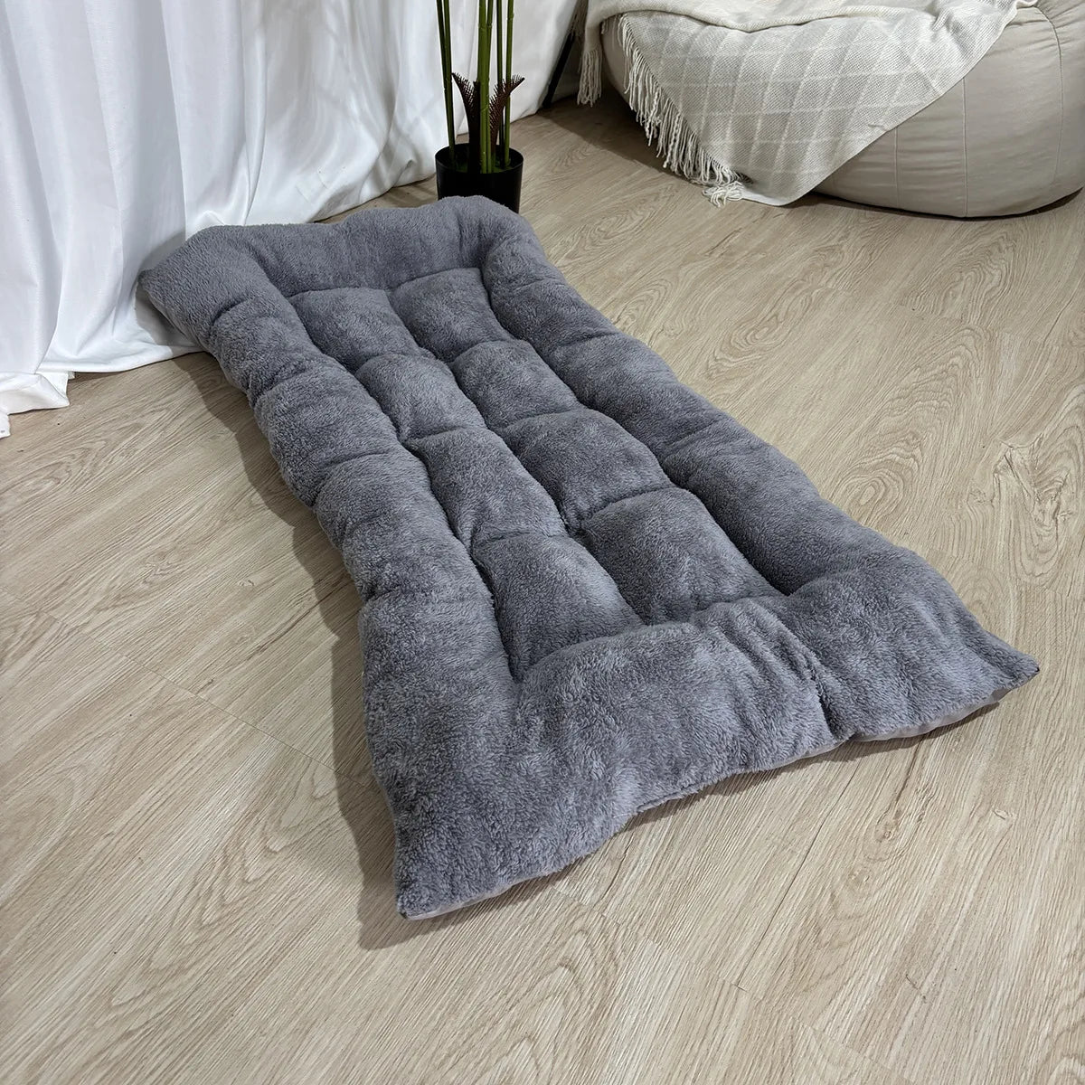120*60cm Large Plush Dog Bed Sofa Thickened Super Soft Polyester Pet Mat Dog Crate Mat Bed For Small Medium Large Dog Bed