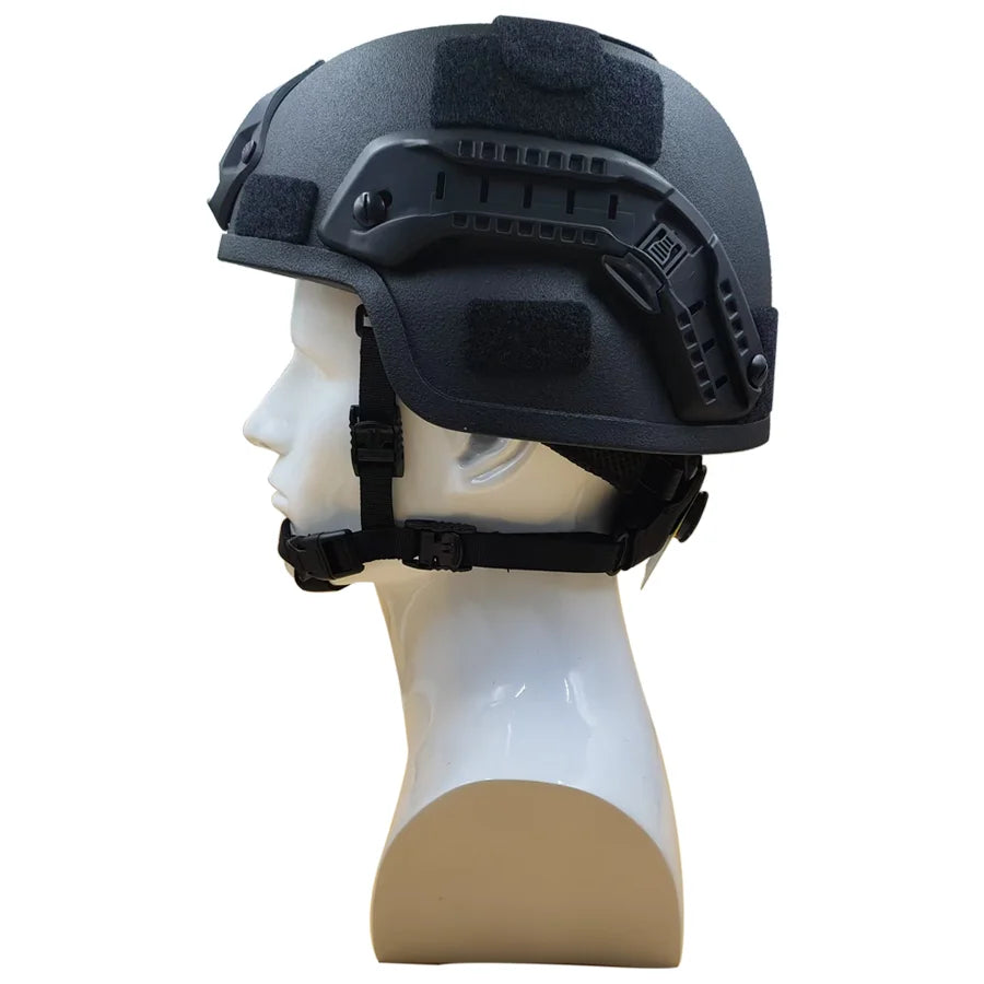 MICH Tactical Helmet with riot and impact protection. Built for field combat and military training.