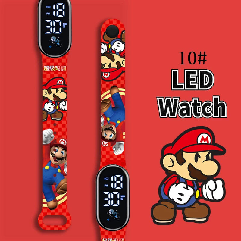 Kids LED Watch Touch Control Digital Watch Silicone Strap Waterproof Sport Wristwatch for Boys Girls Children Birthday Gift