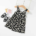 New Baby Girls Sleeveless Flower Print Dresses Clothes Bowknot Kid Summer Princess Dress Children Party Ball Pageant Outfit