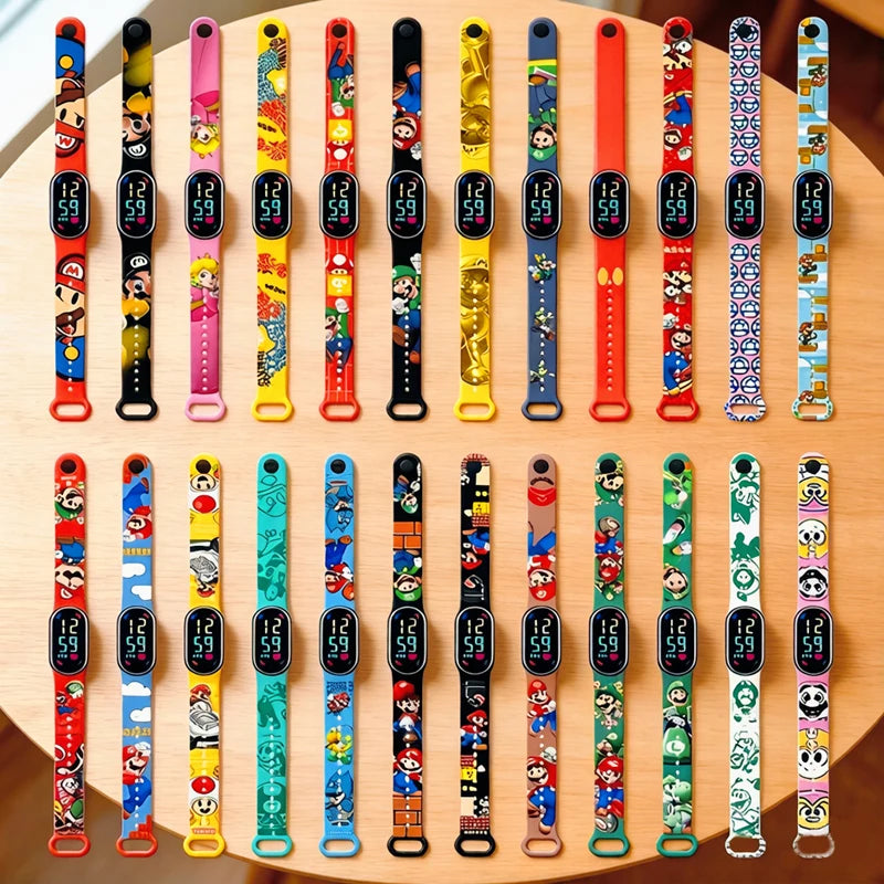 Kids LED Watch Touch Control Digital Watch Silicone Strap Waterproof Sport Wristwatch for Boys Girls Children Birthday Gift