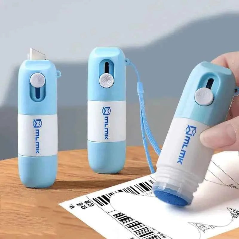 Thermal Paper Easer Mail Opener 2 in 1 Correction Fluid with Knife Anti Peep Identity Information Privacy Protector Eraser