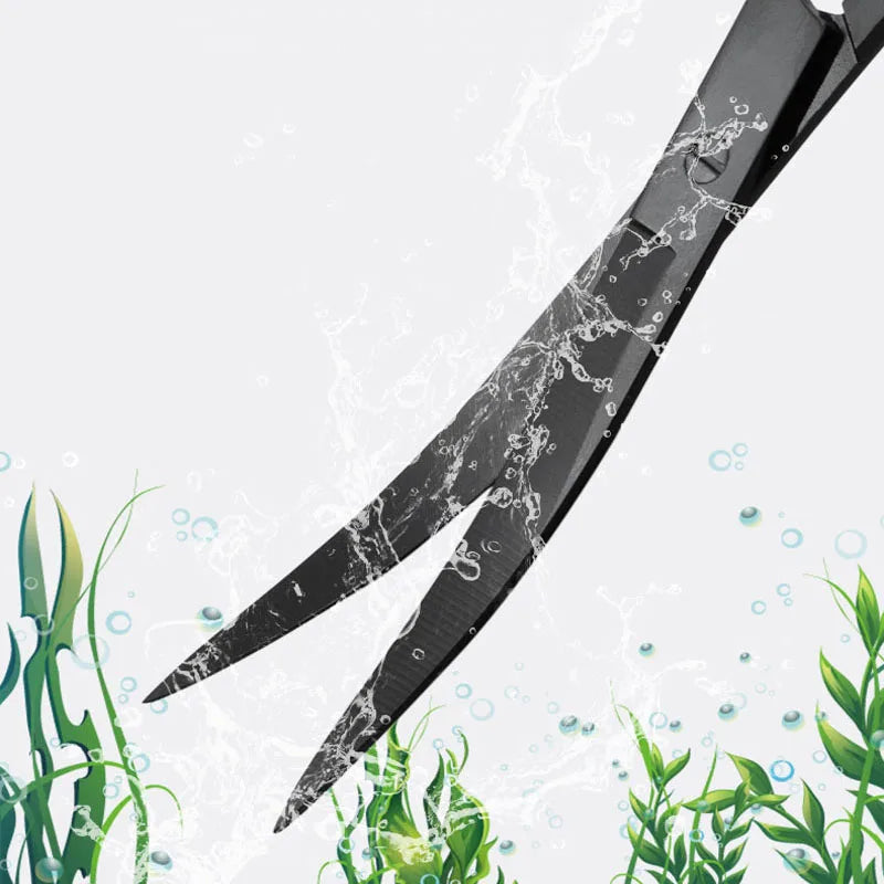 Stainless Steel Aquatic Plants Tools Tweezers for Aquarium Fish Tank Aquascaping Tools Aquarium Tools Scissors Cleaning Tools