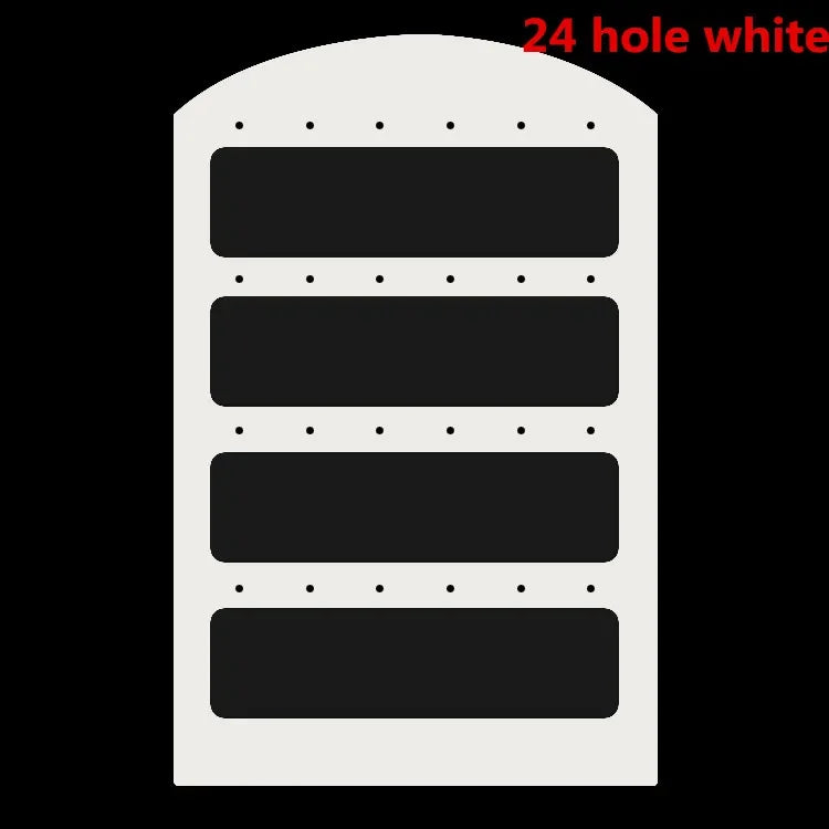 48 Holes Jewelry Organizer Stand Black Plastic Earring Holder Pesentoir Fashion Dangle Earrings Display For Women Rack Etagere