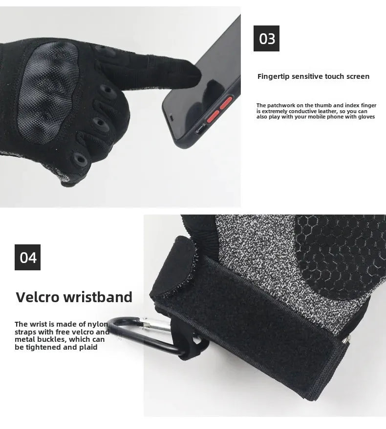 Level 5 Anti-cut and Anti-stabbing Tactical Gloves Army Fans Outdoor All Refers To Male Special Forces Combat Selfdefense Riding