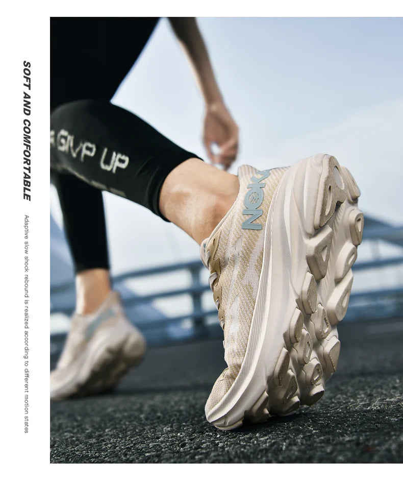 Marathon Sports Running Shoes Men Breathable Lightweight Sneakers Comfortable Athletic Nonskid Leisure Outdoor Sneakers for Men