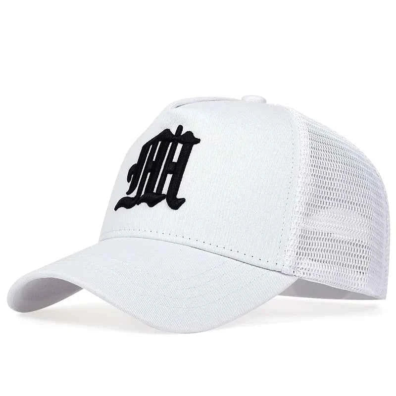 Unisex Gothic Letter Embroidery Baseball Net Caps Spring and Summer Outdoor Adjustable Casual Hats Sunscreen Hat