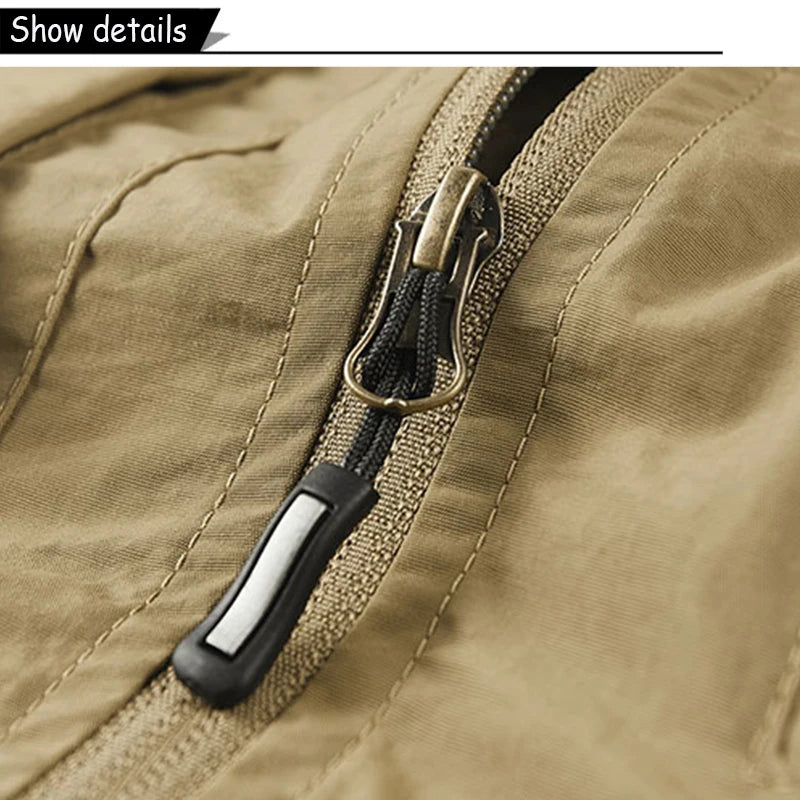 2024 Summer Men Sleeveless Fishing Tool Webbed Breathable Vest Men Many Pocket Outdoors Camping Thin Lightweight Loose Vest Male