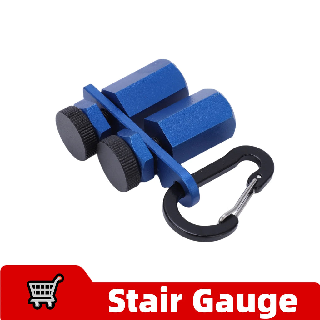 Aluminium Alloy Stair Gauge Stair Gauge Aluminum Alloy Hex Flat Gauge with Thumb Screw for Framing  and Rafter Framing Jig
