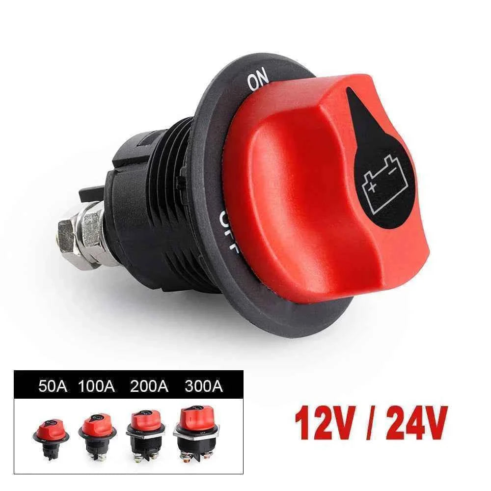 Battery Disconnect Switch Battery Master Power Cut Off Switch  DC 32V 50A 100A 200A 300A Battery Isolator Kill Switches For Car