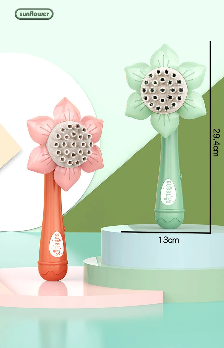 2026 Kids Bubble Gun 23 Holes Blowing Machine Soap Blower Gun Outdoor Party Game for Boys And Girls Children's Gift